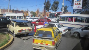 Arequipa traffic jam