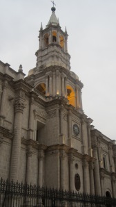Cathedral at dusk, Arequipa