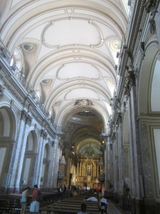 Inside the metropolitan Cathedral
