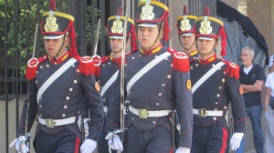 Changing of the guard at Metropolitan Cathedral, Buenos Aires